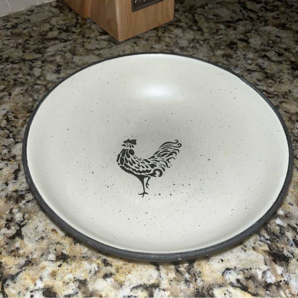 Park designs Rustic Rooster Cream pasta 9.25 Bowl